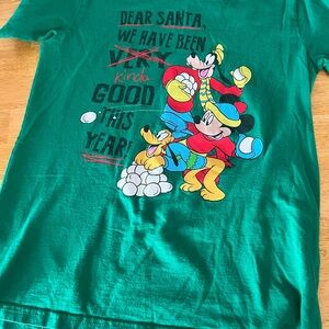 Disney Green Kids Tee with Mickey and Friends Print